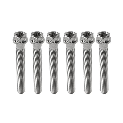 6pcs M8x50mm Titanium Torx Head Flange Screws for Motorcycle Bike