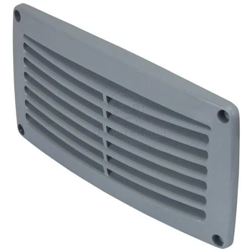 Plastic Tapered Edge Louvre Vent 203x103x18mm for Boat/Caravan/Camper Grey