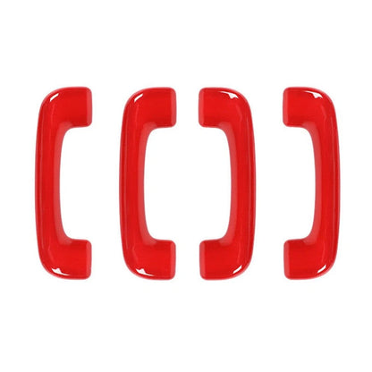 4 x Red Roof Handle Cover Trim for Dodge Charger Accessories