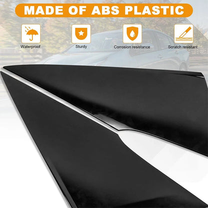 Black Rear Quarter Triangle Moldings Covers for Toyota Prius (2016-2022)