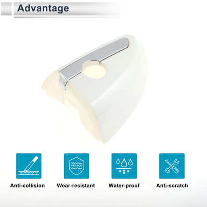 Front Left Door Handle Lock Cylinder Covers for Toyota Corolla (2014-2018)