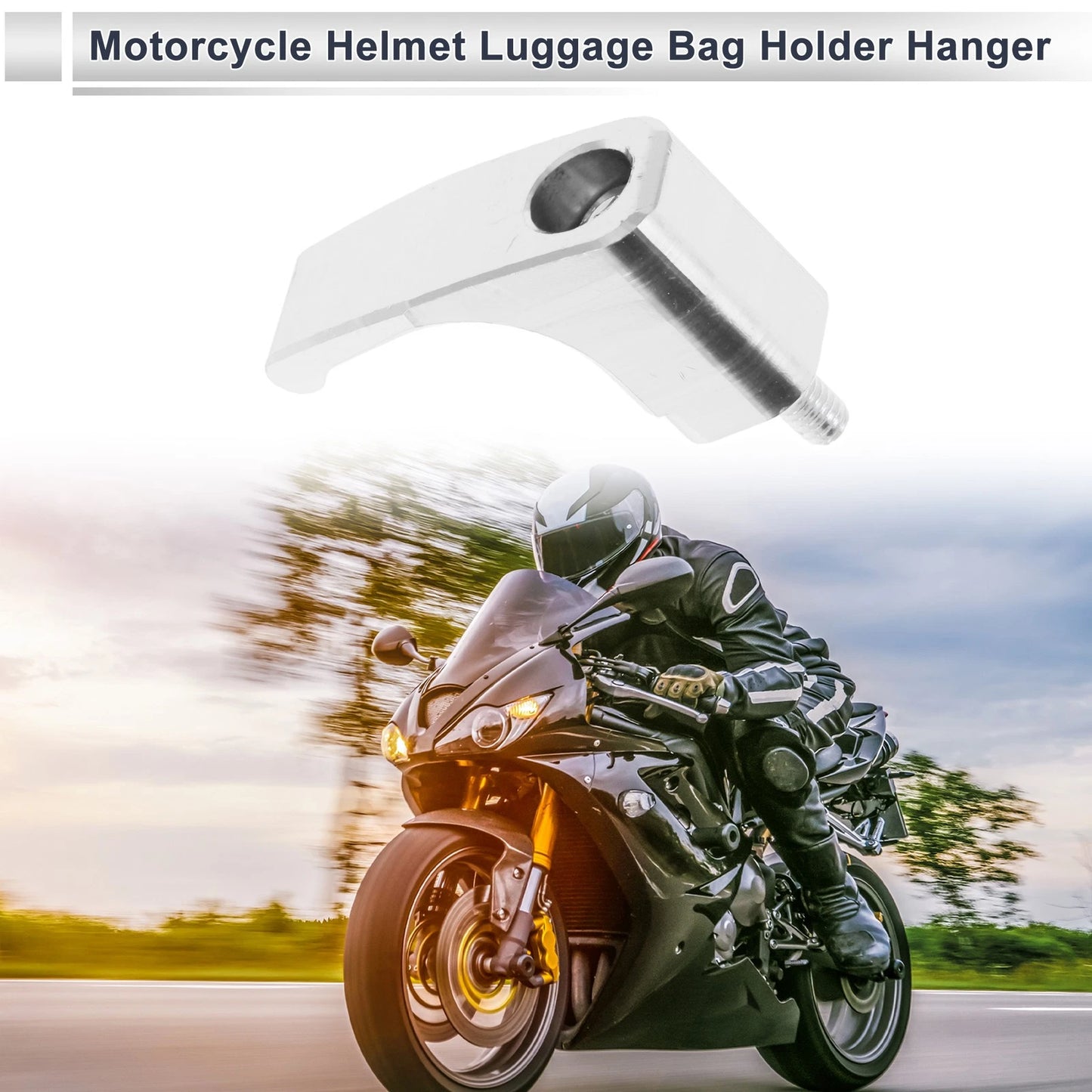 L-Shape Aluminum Alloy Hanging Hook / 1 Set 46mm / Hanging Hook for Motorcycle