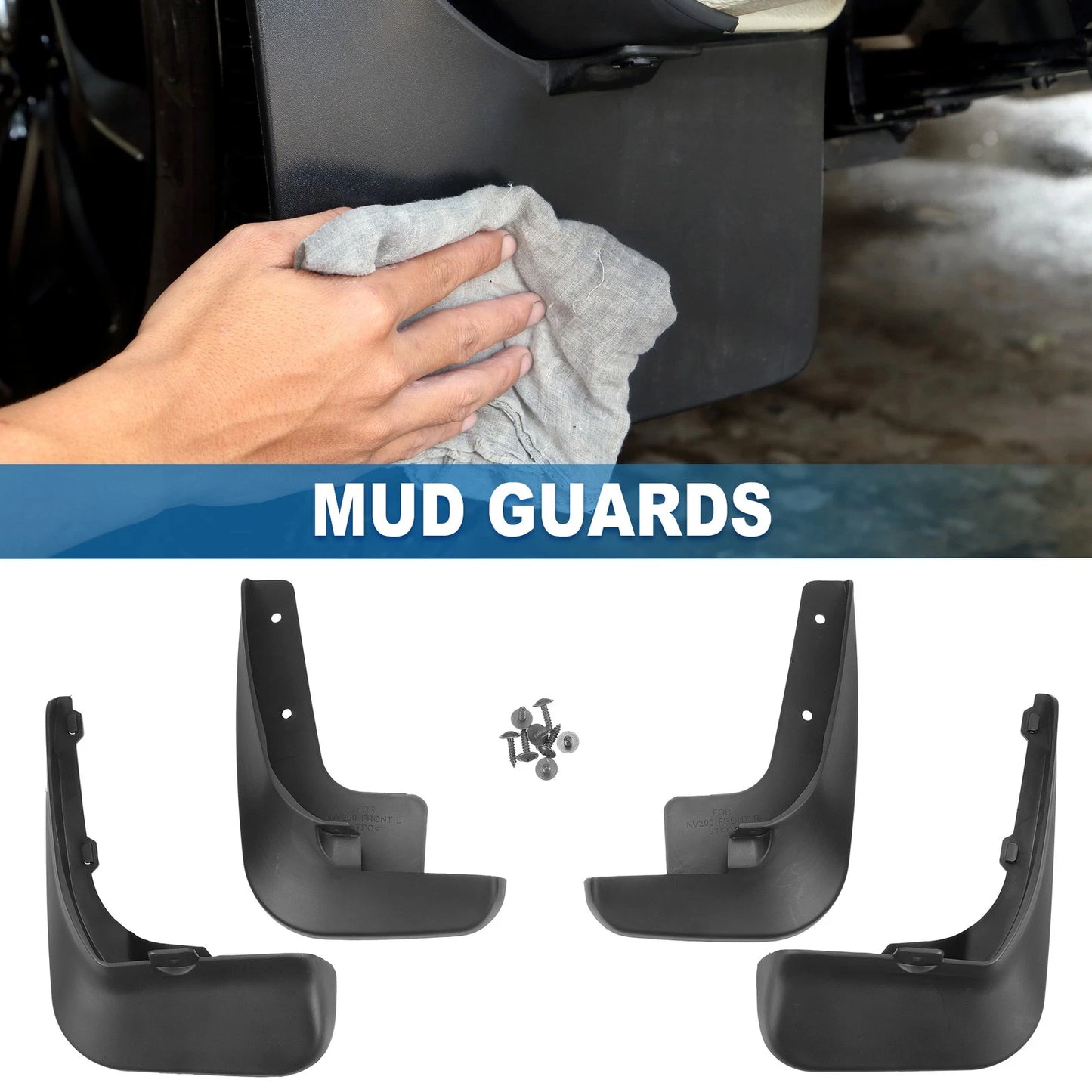 Mud Flap Splash Guards for Nissan NV200 (2010-2022)