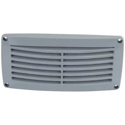 Plastic Tapered Edge Louvre Vent 203x103x18mm for Boat/Caravan/Camper Grey