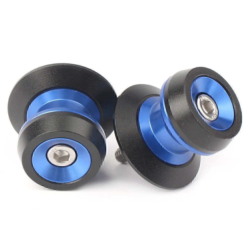6mm Blue Swing Arm Spool Slider for Yamaha YZF R1 R3 R6 MT-09 MT-10