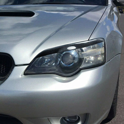 Fog Light Eyelid Trim for Subaru Legacy (2006-2008) Carbon Fiber