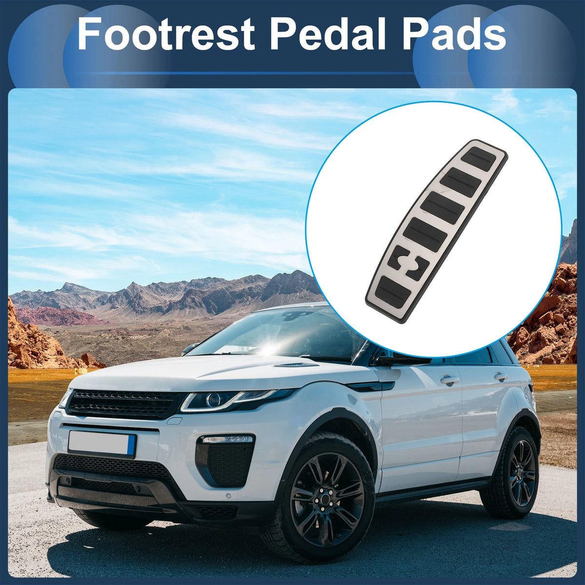 Footrest Pedal Cover for Land Rover Range Rover Sport (2005-2013)