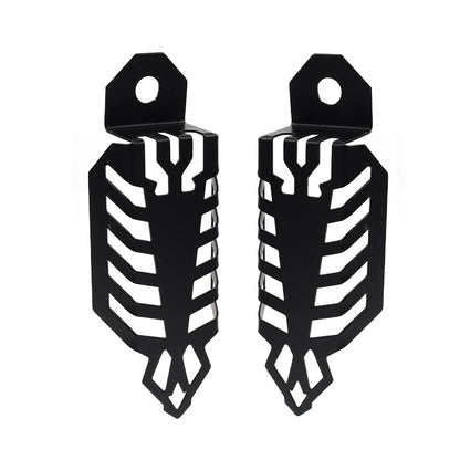 Universal Fork Dust Shock Absorber Spring Covers for Motorcycle ATV - Black