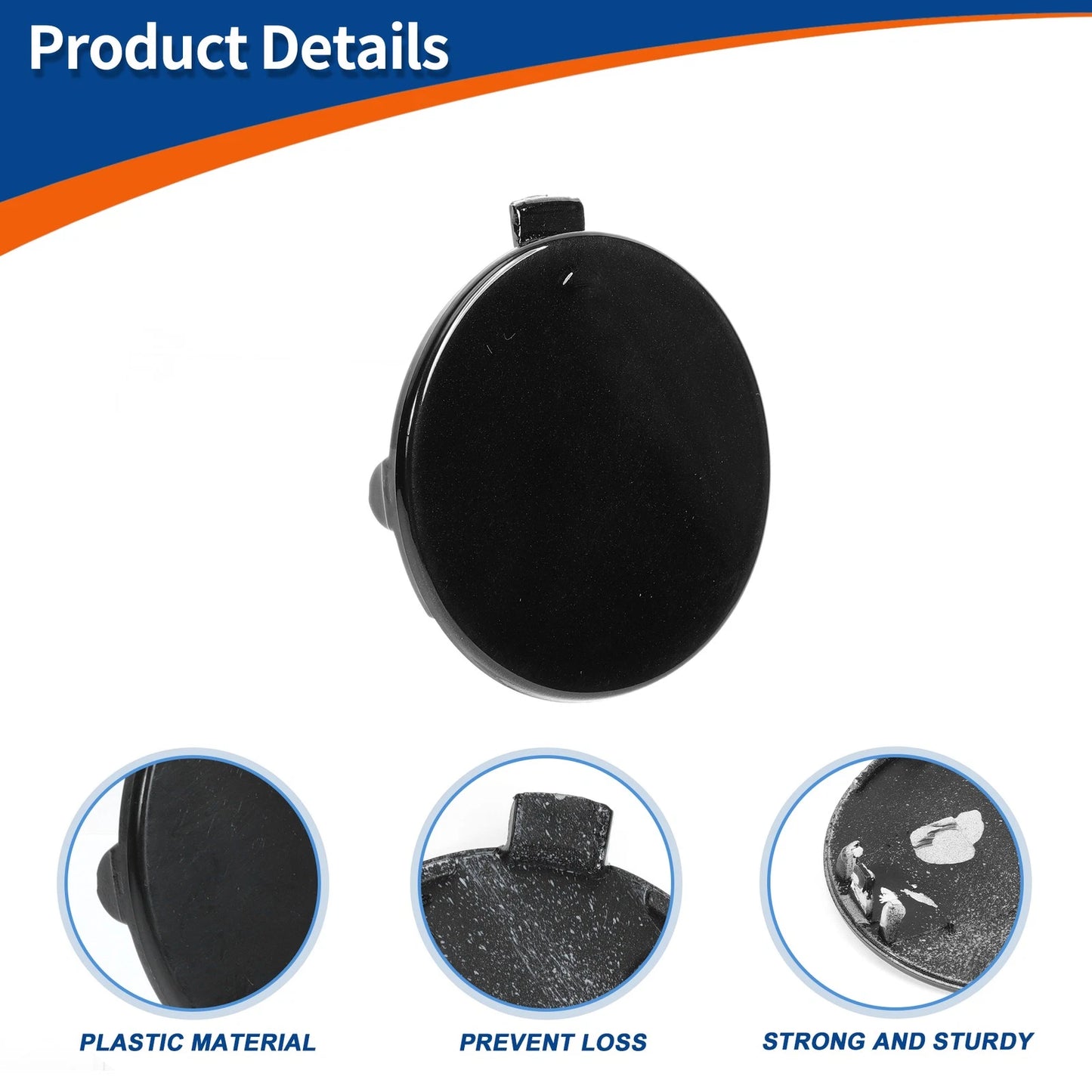 Tow Hook Cover for BMW 1 Series (2011-2019) Black Sapphire