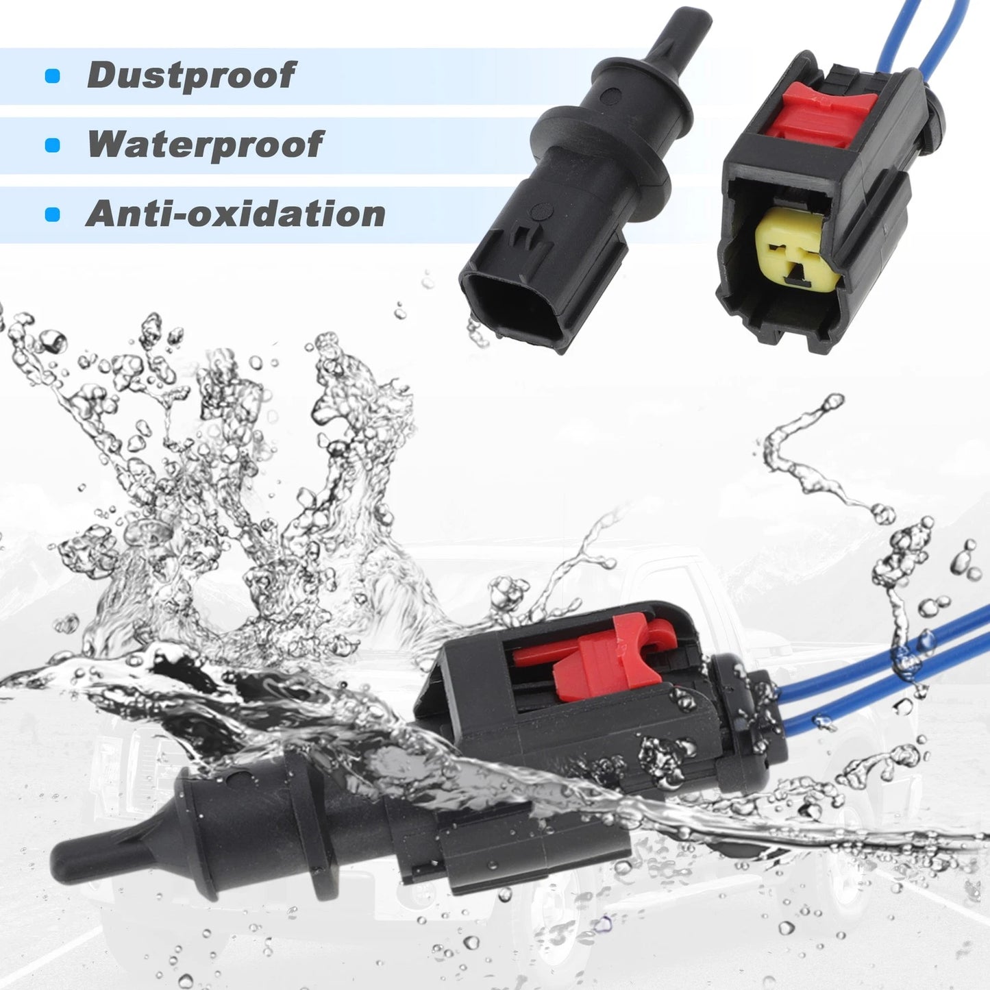 Ambient Air Temperature Sensor with Connector