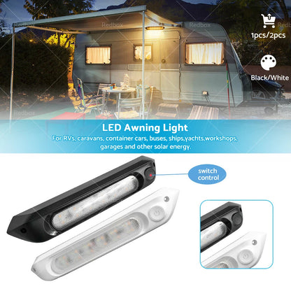 287mm Dual LED Bug Light 12V Awning Light Amber/White for Car