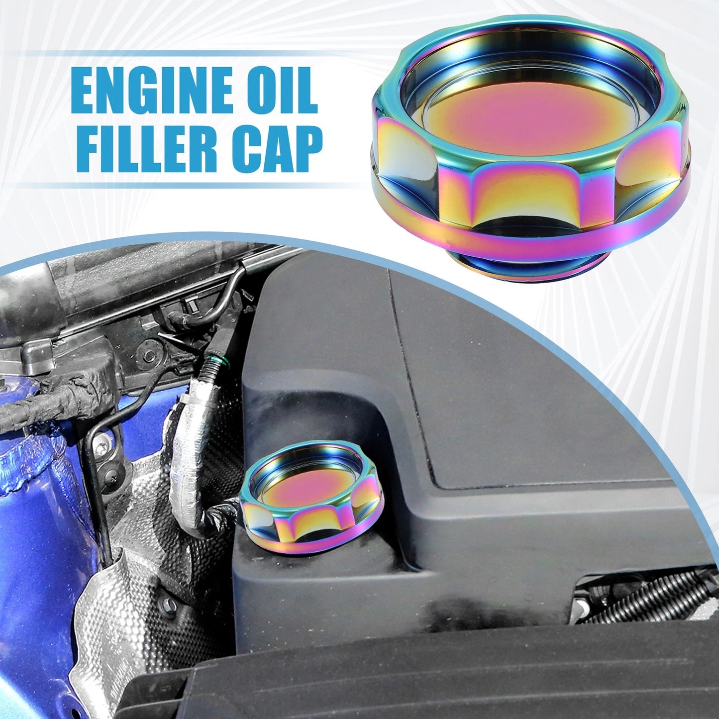 Oil Filler Cap Tank Cover for Honda Engine Multicolour