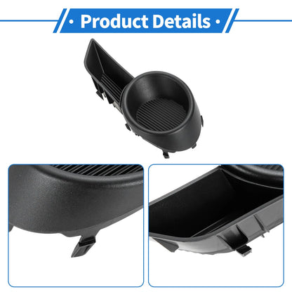 Fog Light Cover for Toyota Highlander (2001-2007) Black ABS 1 Pc