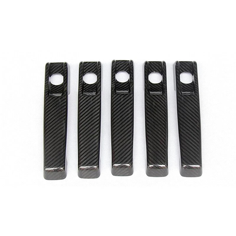 5pcs Real Carbon Fiber Door Handle Cover Trim For Benz G-Class G500 G350 2010+