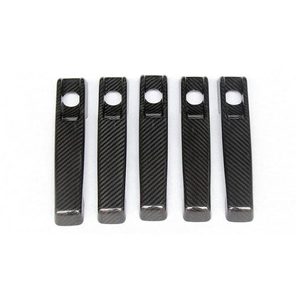 5pcs Real Carbon Fiber Door Handle Cover Trim For Benz G-Class G500 G350 2010+