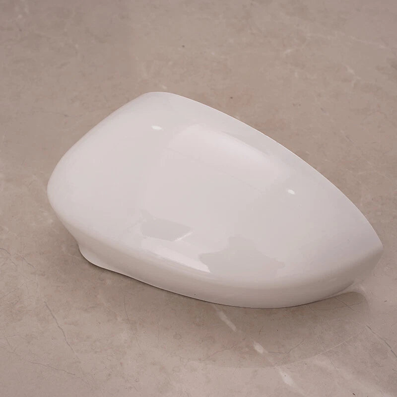 Clip-on White Left Side Wing Mirror Cover for Fiat 500 (2007-2022)