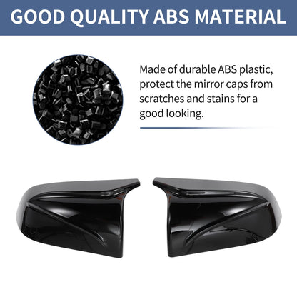 Gloss Black Left Right Mirror Cover Caps for Tesla Model 3 (2018-2024)