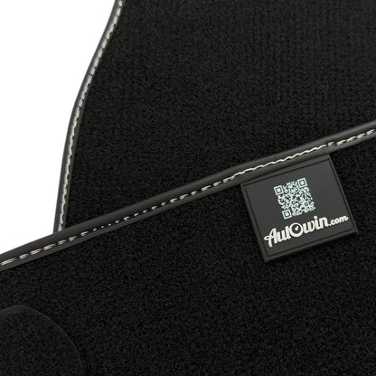 Black Floor Mats for Rolls Royce Spectre 2023-2024 2 x Gray Leather