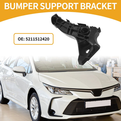 RH Front Bumper Support Bracket for Toyota Corolla (2004-2006) 1 Pc Black