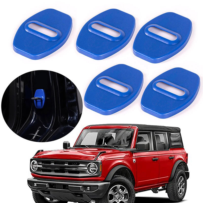 Blue Door Lock Cover Trim for Ford Bronco, F-150 (2021-2022)