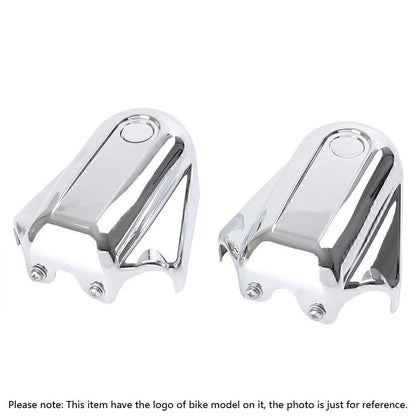 Rear Axle Cover Caps for Harley Softail (2008-2017) Black/Chrome