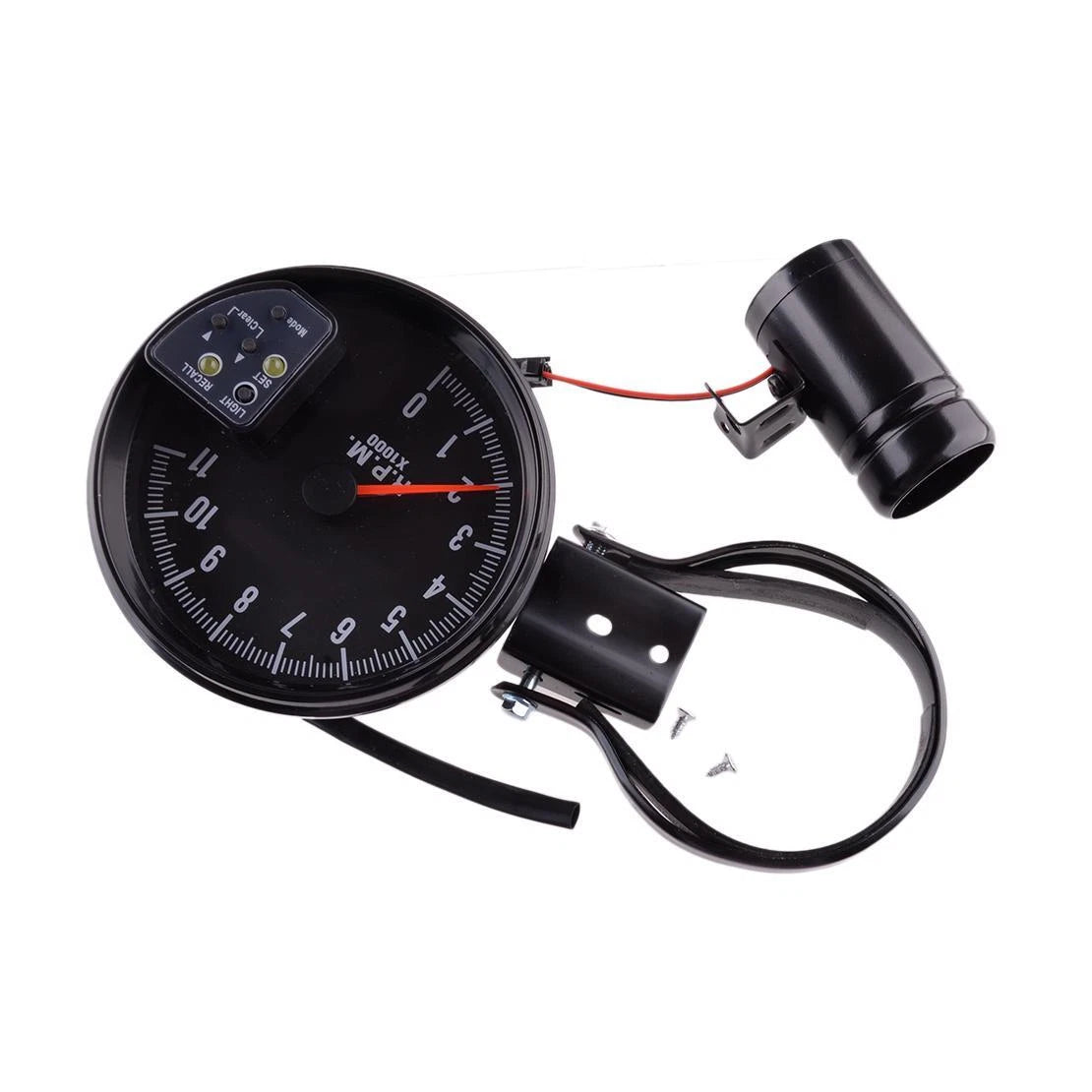5" 12V Universal 7 Colors Tachometer 11K RPM Speedometer Gauge + Shift Light