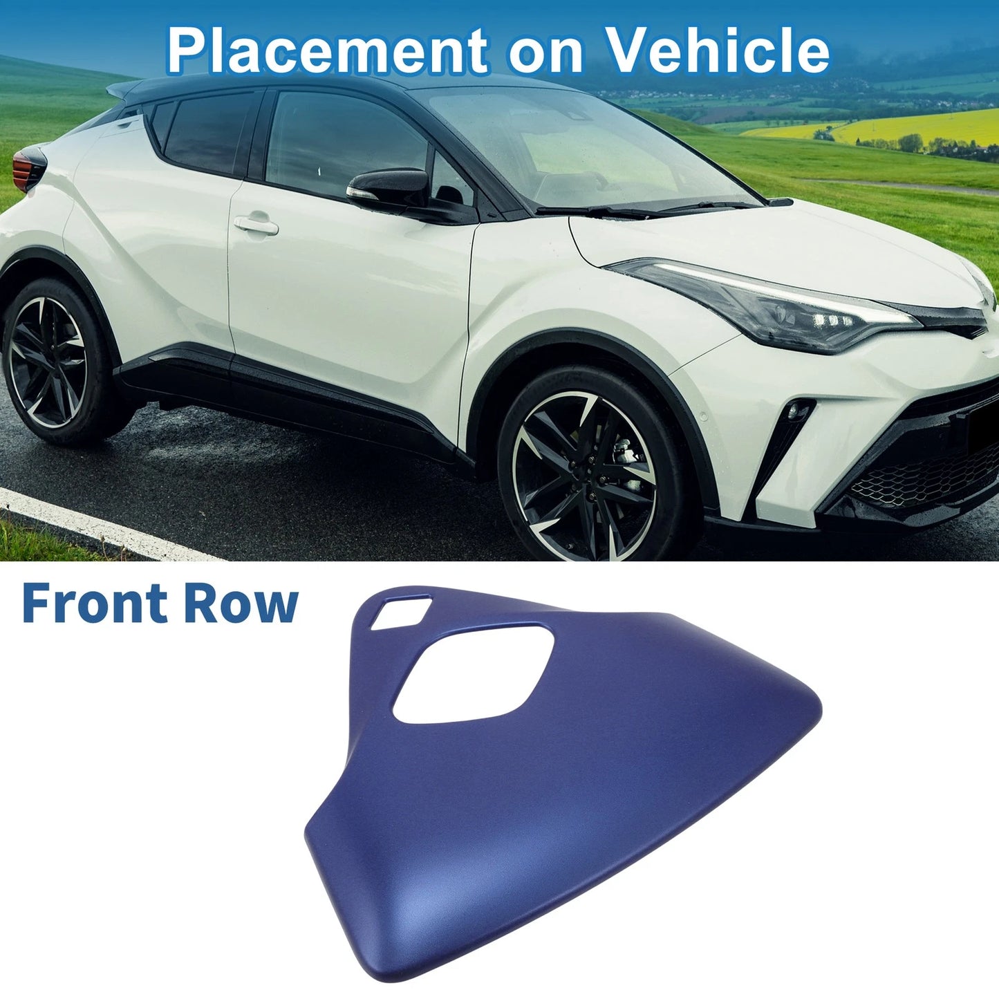 1 x Front Row Headlight Trim Bezel for Toyota C-HR (2017-2021)
