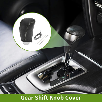 Car Gear Shift Knob Cover for Toyota Corolla (2009-2013) Pebbled Black Grey