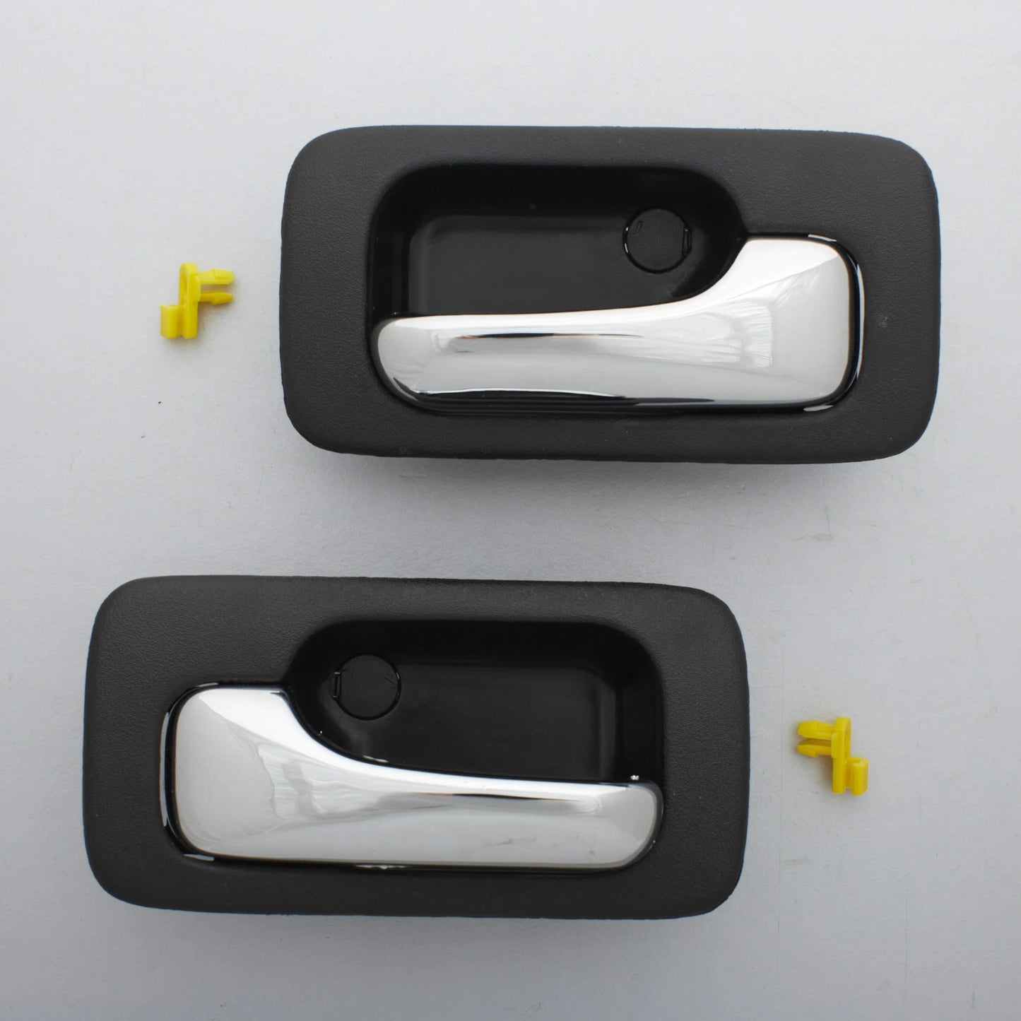 Inner Door Handle Set for 1990-1993 Honda Accord - Black Chrome (2 x)