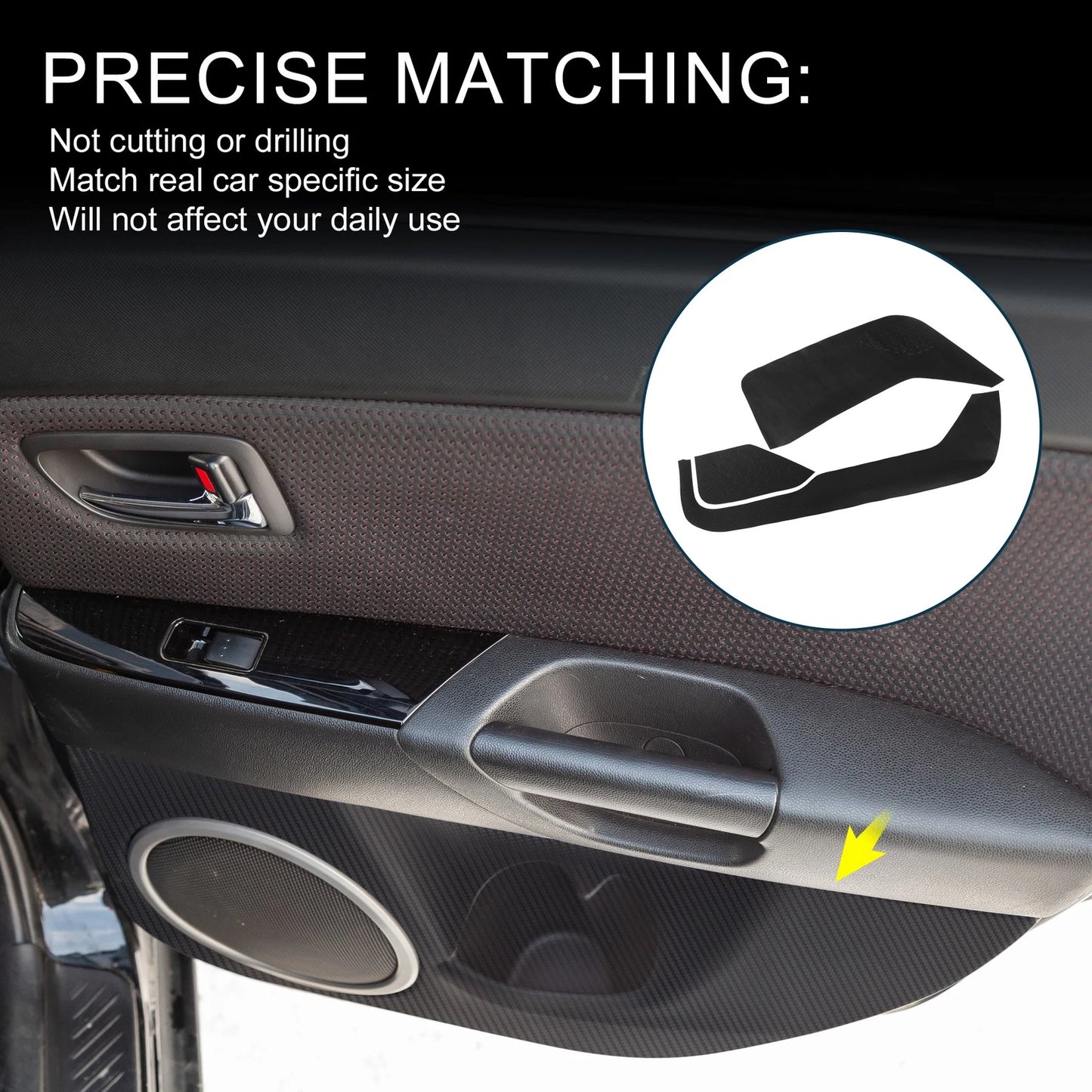 Door Kick Guard Black for Mazda CX-8 (2018-2023)