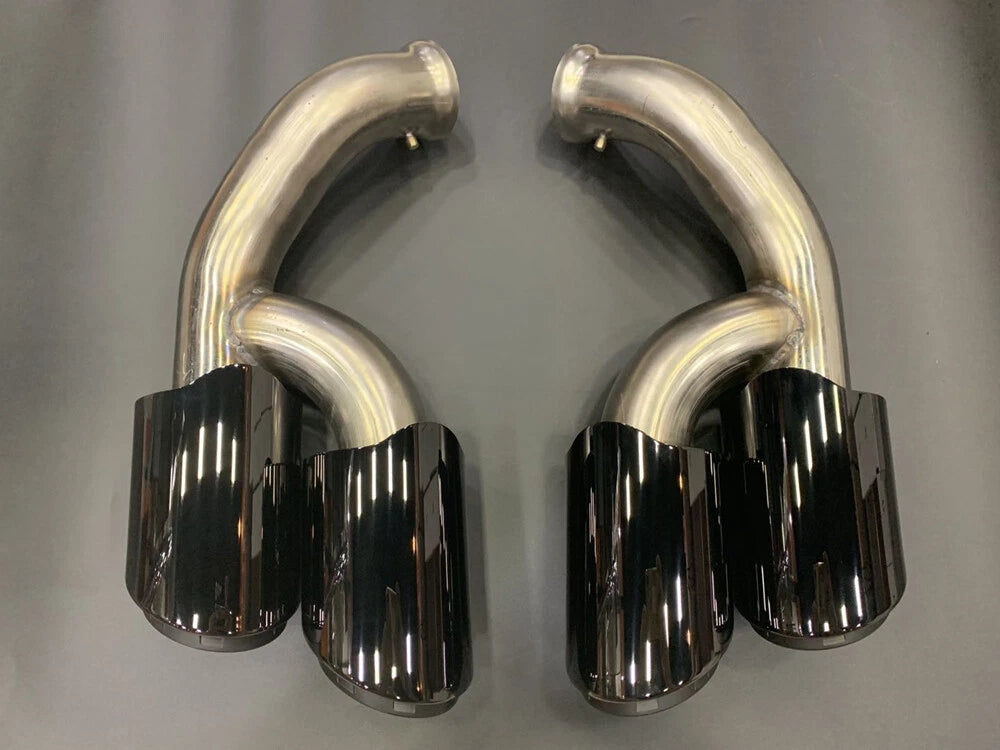 GTS Style Tail Exhaust Tips for Porsche Cayenne V6 (2015-2017)