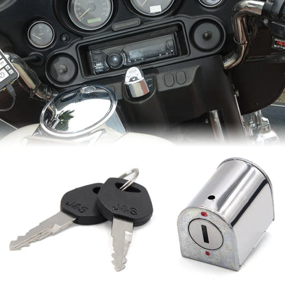 2 x Stainless Steel Motorcycle Steering Lock Silver Tone for Honda CG125