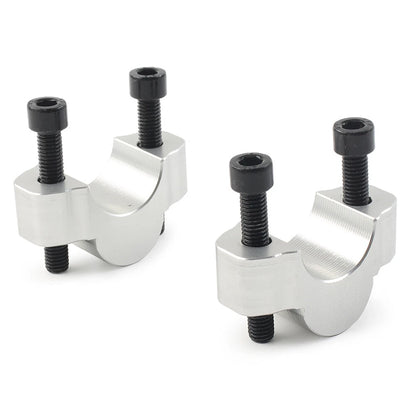 Silver Handlebar Risers Clamp Adapter for Yamaha Tenere 700 (2019-2023)