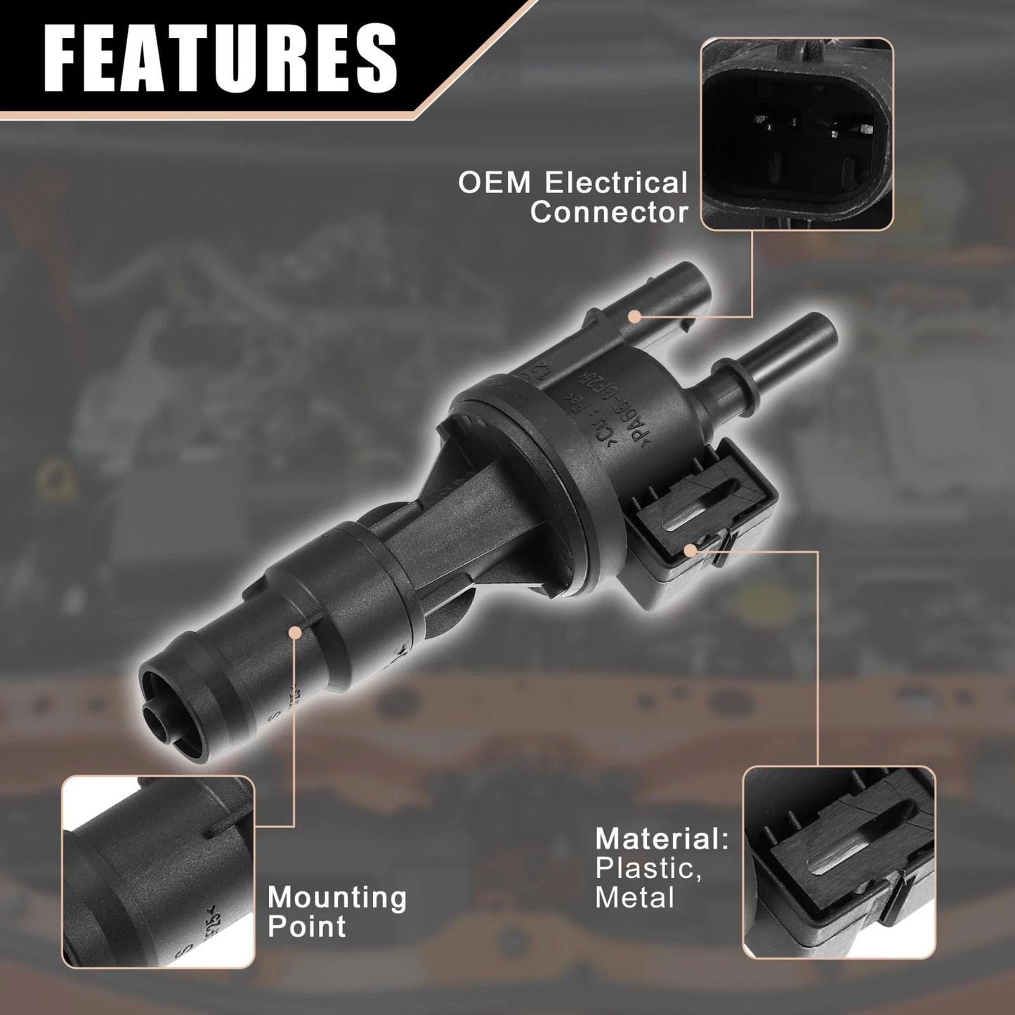 Vapor Canister Purge Valve for Mini Cooper Countryman Clubman (2011-2019)