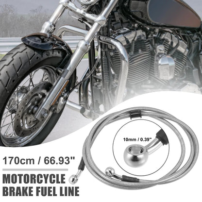 Hoses / 170cm 10mm / Braided Brake Clutch Oil for Motorcycle