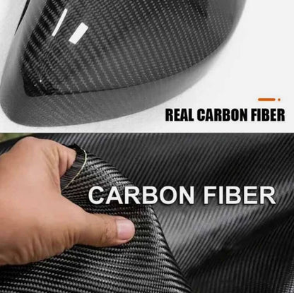 Real Carbon Fiber Add-on Side Mirror Cover Caps for BMW M3 E46 2001-2006