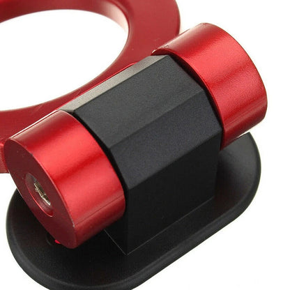 Red Universal Ring Tow Hook Decoration for Car Racing Style Accessories