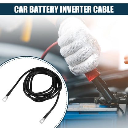 Inverter Battery Cable / 5/16"-3/8" / Battery Copper Wire Black for Car