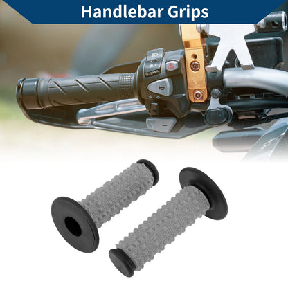 22 x 24 mm Hand Grips Cover for Motorcycle - Soft Rubber Black