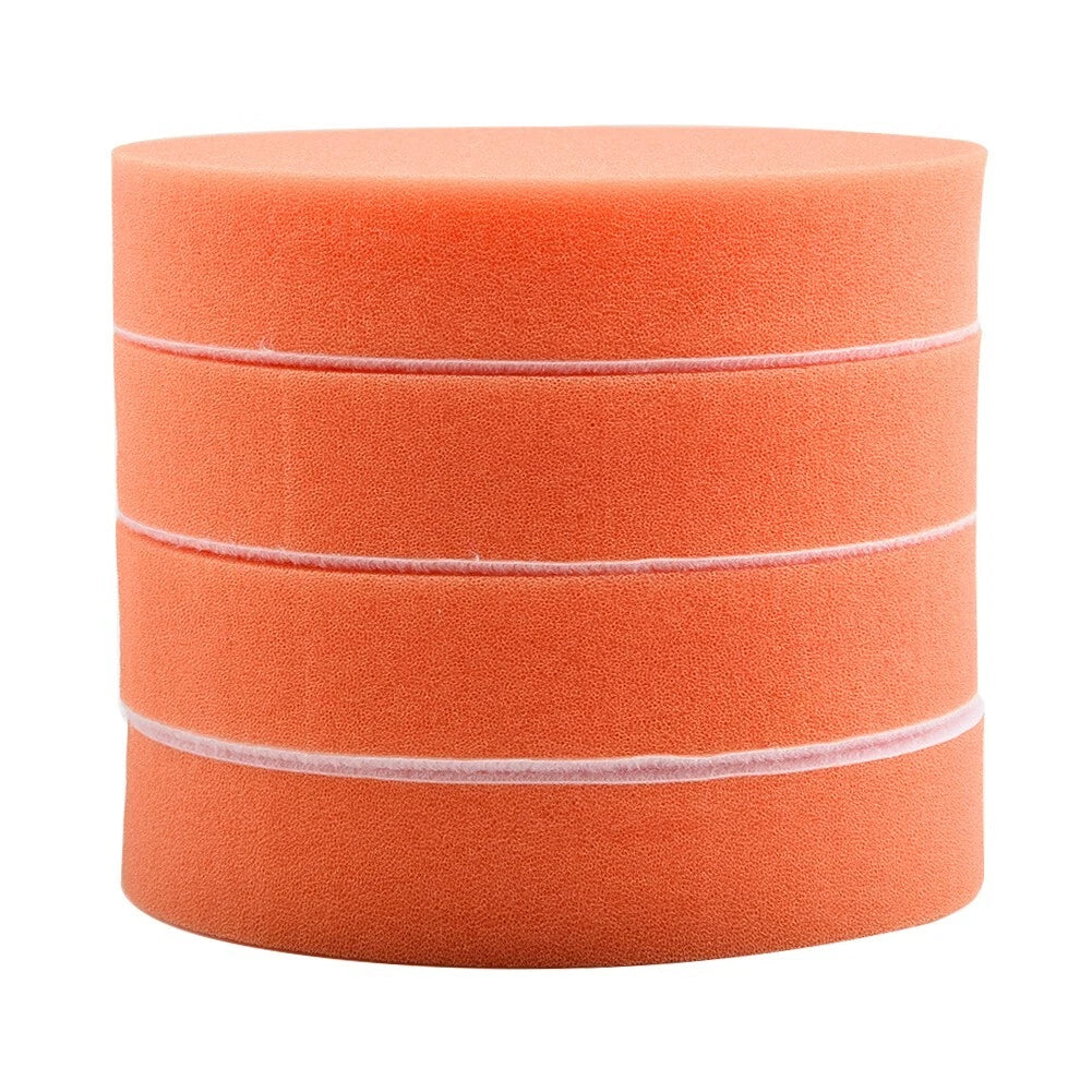 4pc 125mm/5in Car Polishing Buffing Pad Flat Sponge Polisher Buffer Pads