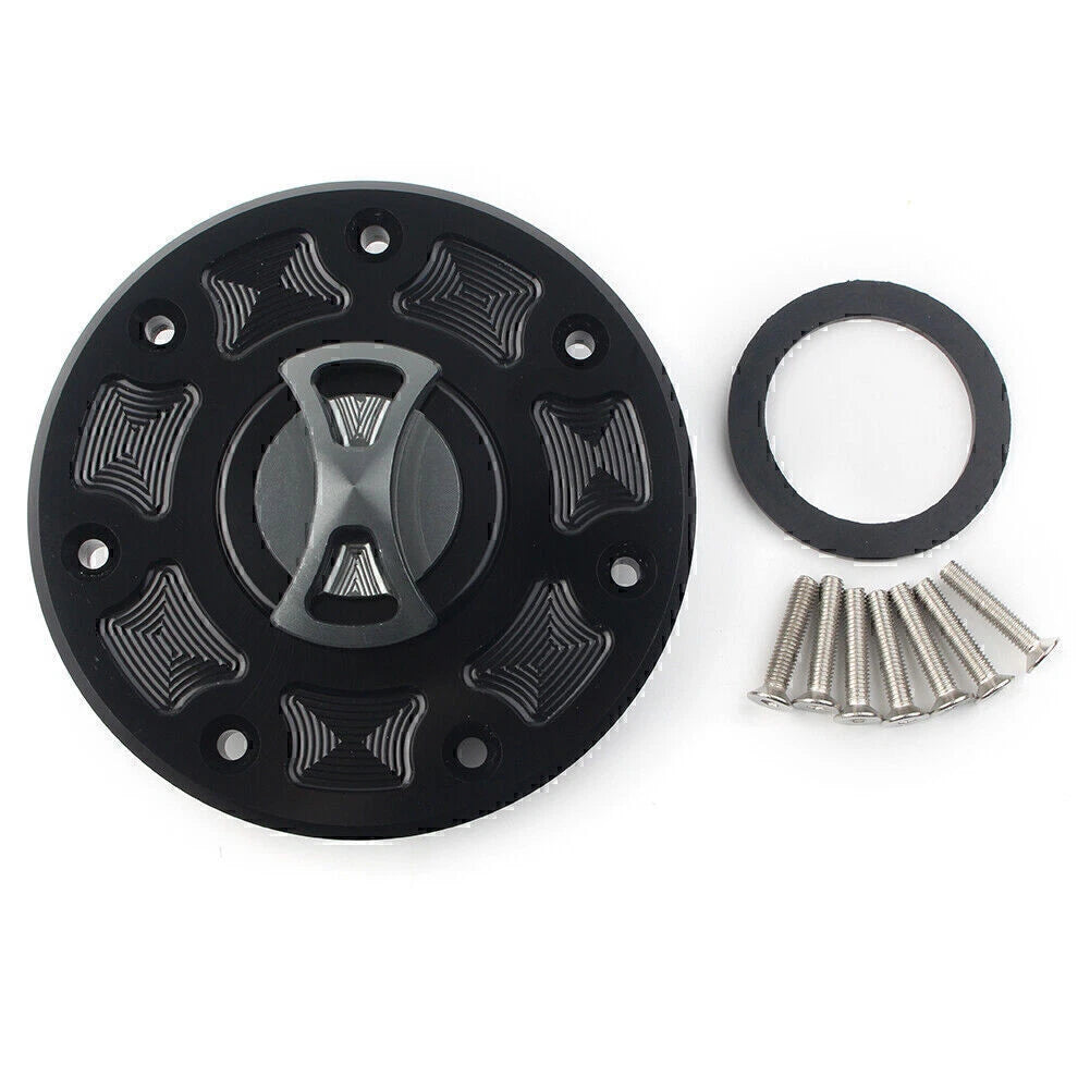 CNC Fuel Gas Tank Cap Cover for Kawasaki Ninja ZX-6, ZX-7, ZRX-1100 (1995-2003)