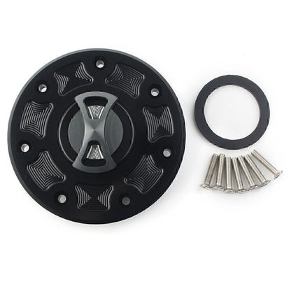 CNC Fuel Gas Tank Cap Cover for Kawasaki Ninja ZX-6, ZX-7, ZRX-1100 (1995-2003)