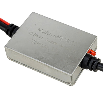 FM AM Radio Antenna Signal Amplifier for Car - Aerial Booster Shell