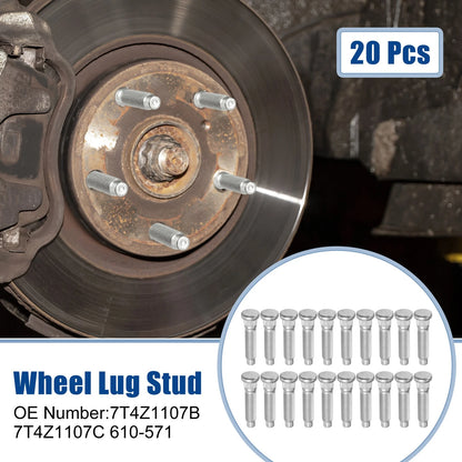 20 x 1/2"-20 Wheel Lug Studs for Ford Lincoln (No.7T4Z1107B)