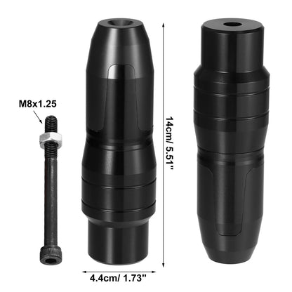 Black Motorcycle Frame Exhaust Slider Protector for BMW R1250 (2019-2023)