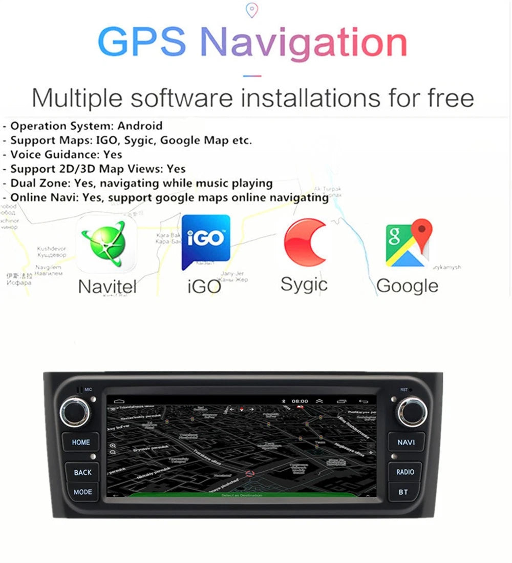 6.86'' Car Stereo Radio GPS WIFI for Fiat Grande Punto / Linea (2007-2015)