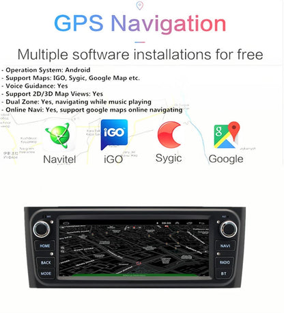6.86'' Car Stereo Radio GPS WIFI for Fiat Grande Punto / Linea (2007-2015)
