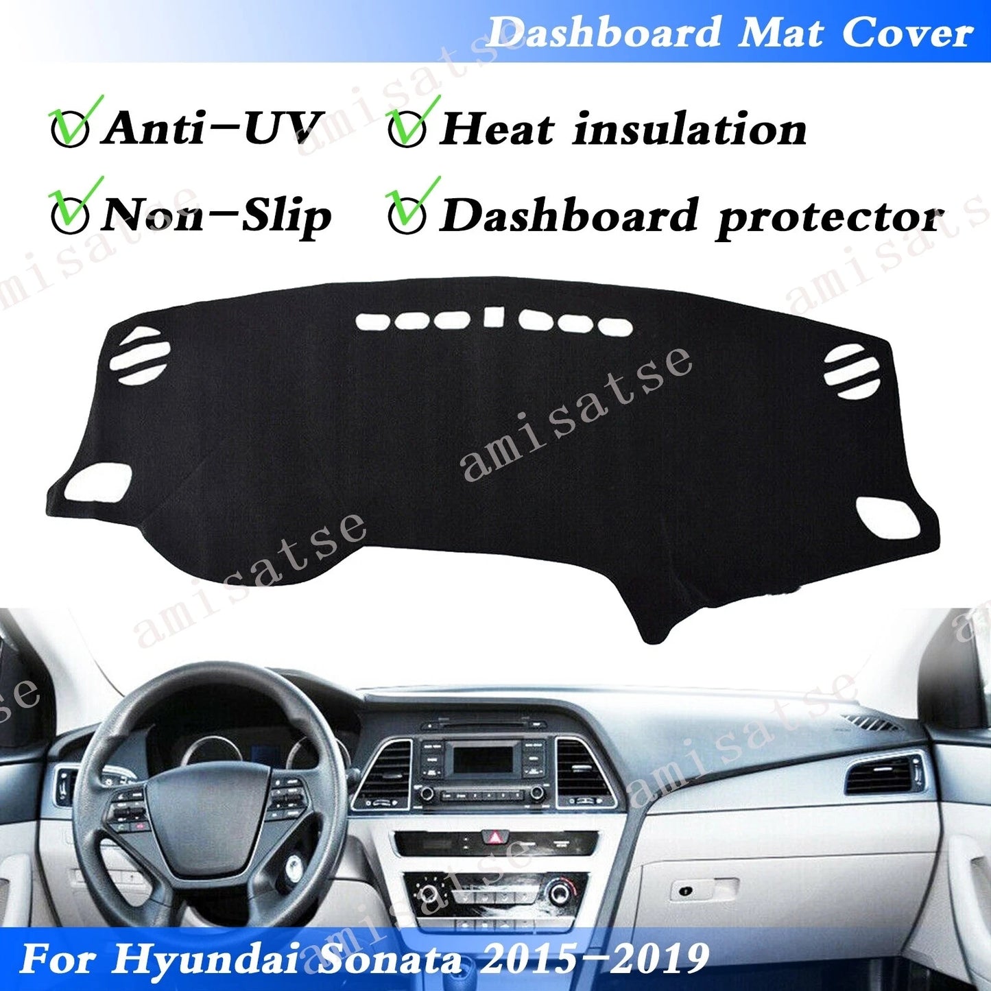 Dashmat for Hyundai Sonata 2015-2019 Dashboard Cover (2015-2019)