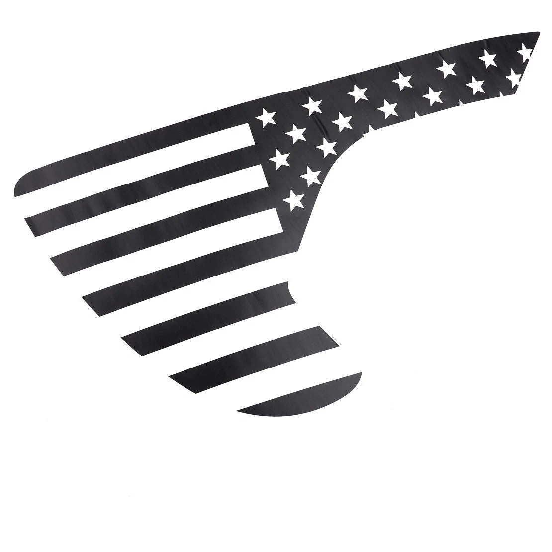 Black Fender Vent Flag Sticker for Jeep Wrangler JL/JT Gladiator (2018-2020)