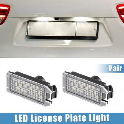 2 x White LED License Plate Lights for Jeep Grand Cherokee (2017-2021)